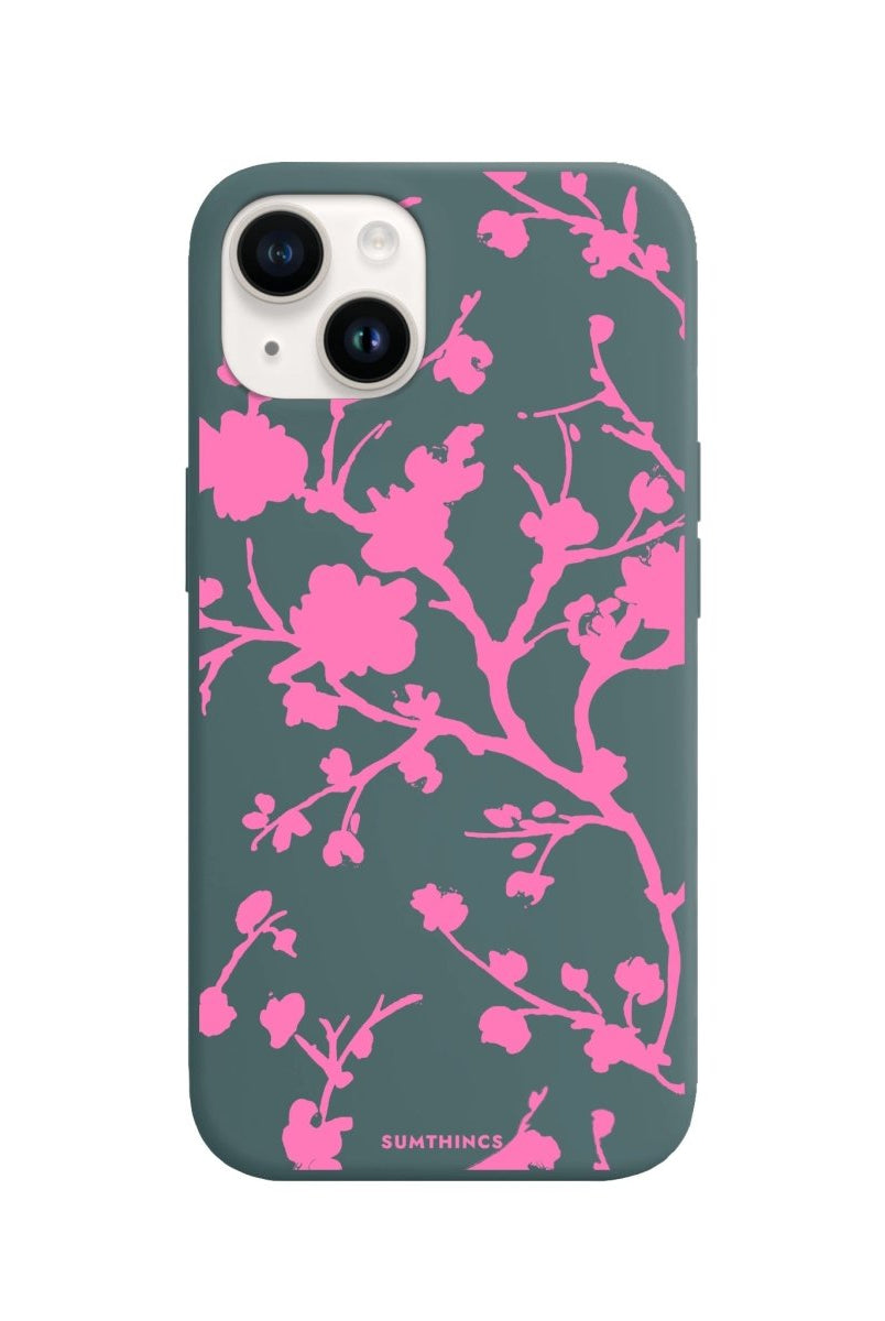 iPhone 14 Plus Sakura Premium Telefon Kılıfı Kaktüs Yeşili - SUMTHINCS