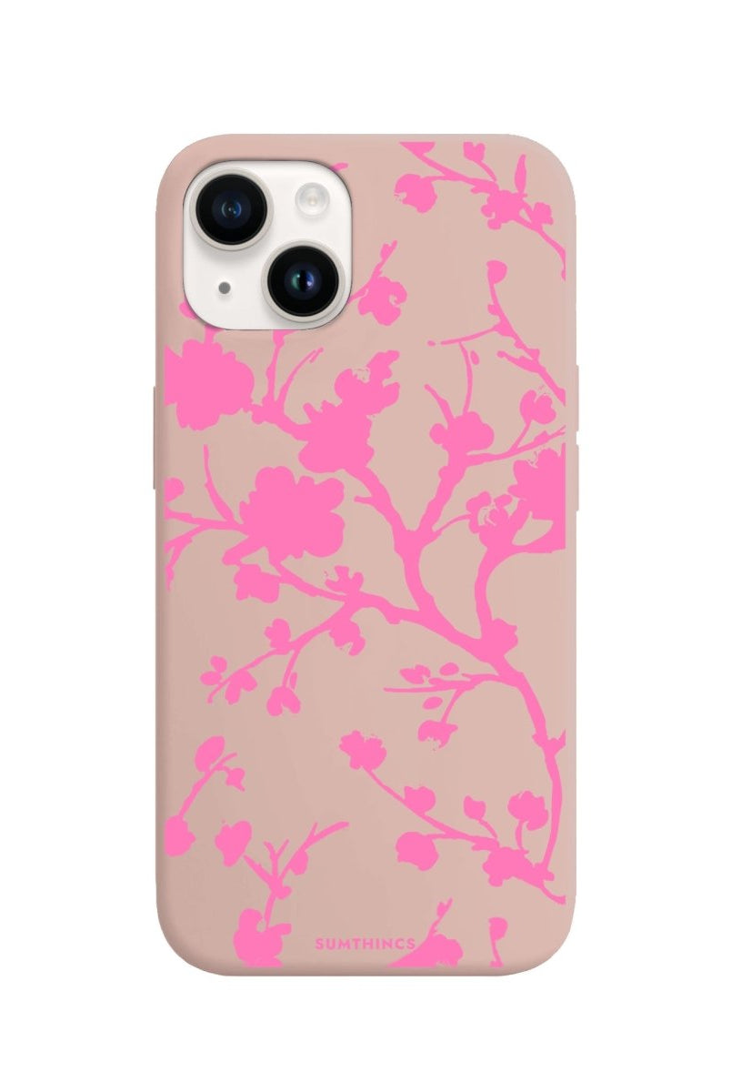 iPhone 14 Plus Sakura Premium Telefon Kılıfı Bej - SUMTHINCS