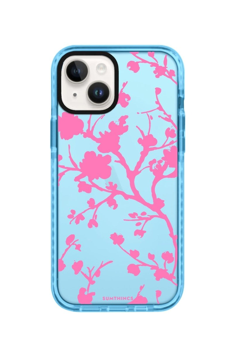 iPhone 14 Plus Sakura Procase Şeffaf Telefon Kılıfı Mavi - SUMTHINCS