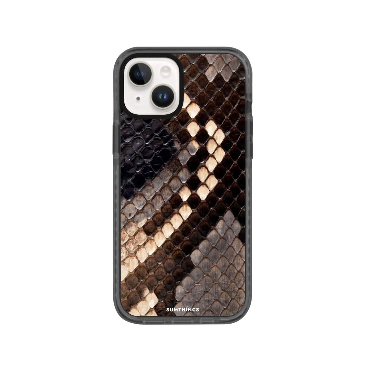 iPhone 14 Plus Serpent Procase Şeffaf Telefon Kılıfı Antrasit - SUMTHINCS