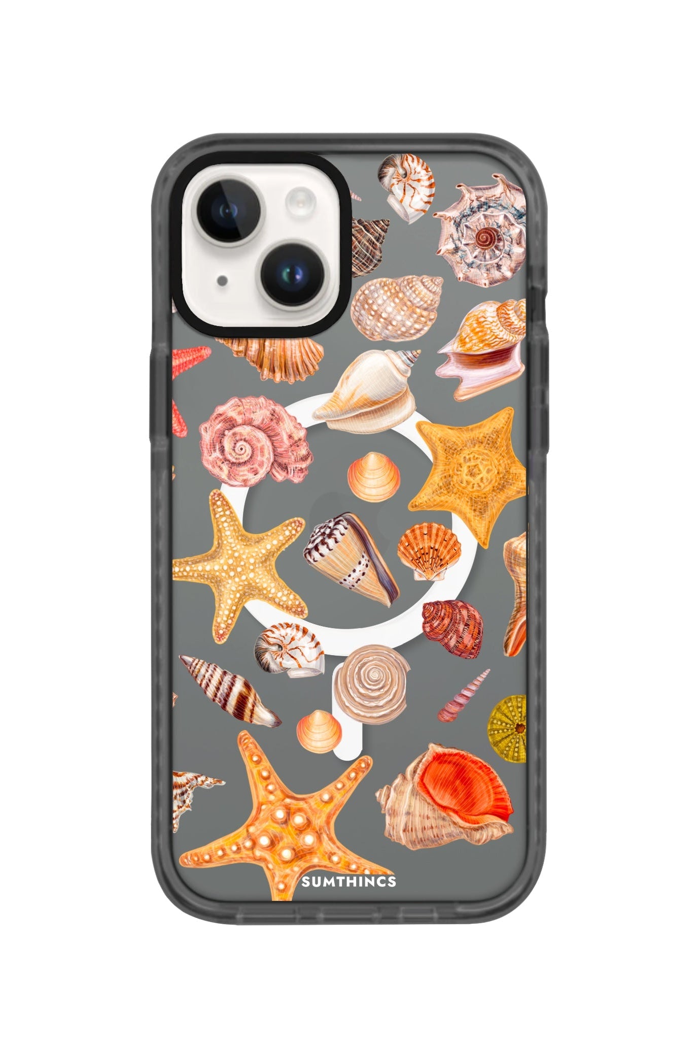 iPhone 14 Plus Shells Magsafe Procase Şeffaf Telefon Kılıfı Antrasit - SUMTHINCS