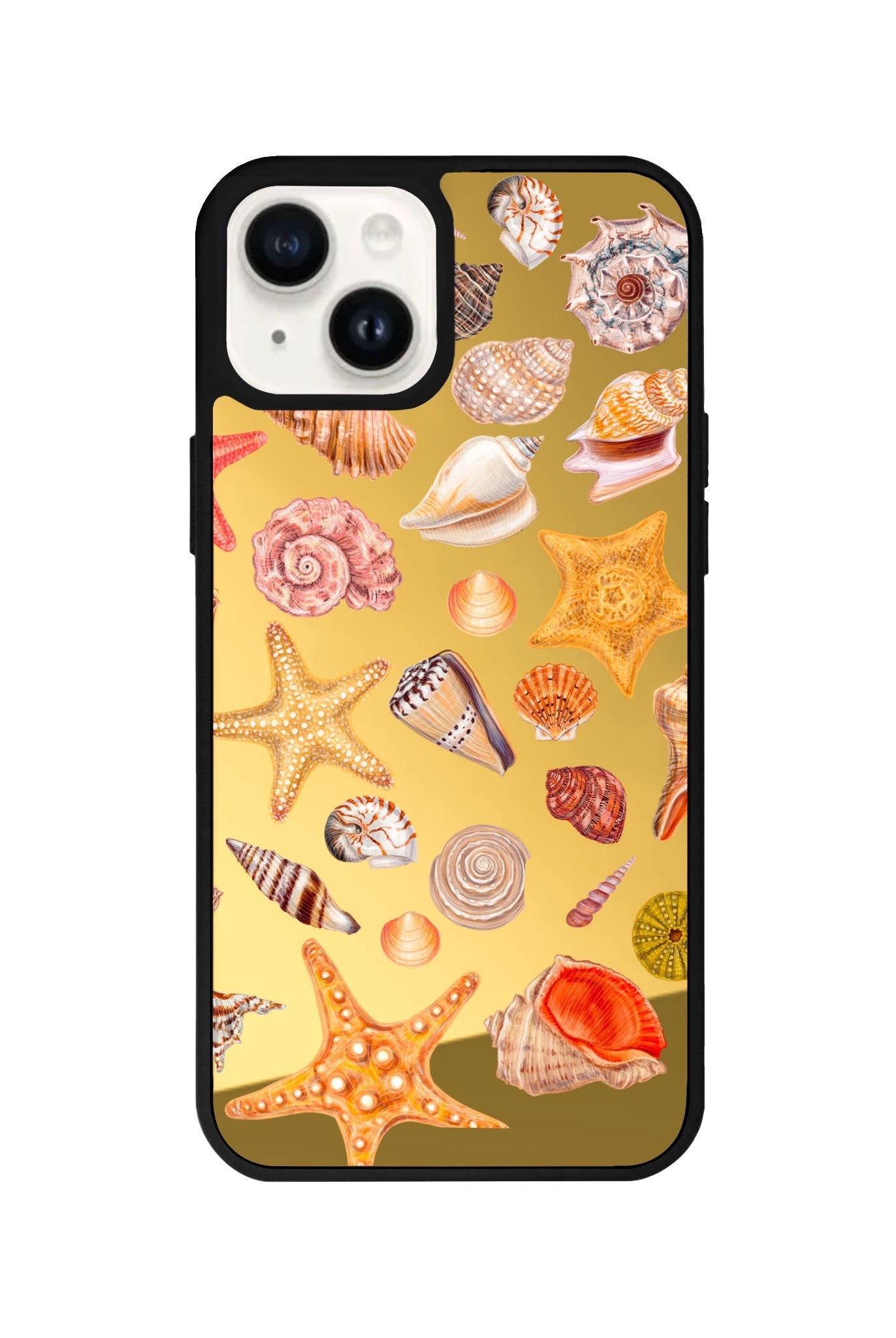 iPhone 14 Plus Shells Mirror Aynalı Telefon Kılıfı Altın - SUMTHINCS
