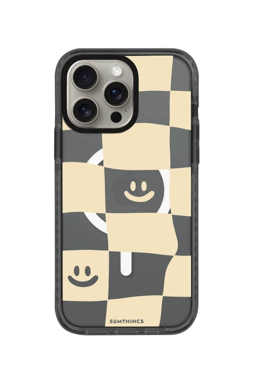 iPhone 14 Plus Smiling Check Magsafe Procase Şeffaf Telefon Kılıfı Antrasit - SUMTHINCS