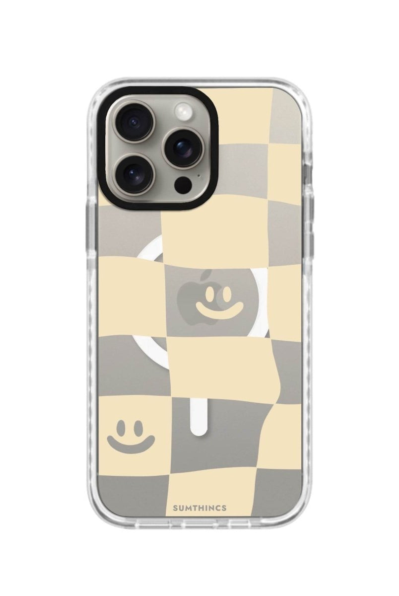 iPhone 14 Plus Smiling Check Magsafe Procase Şeffaf Telefon Kılıfı Beyaz Şeffaf - SUMTHINCS