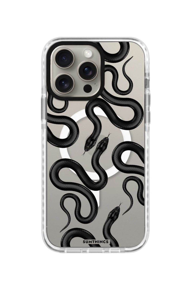 iPhone 14 Plus Snakes Magsafe Procase Şeffaf Telefon Kılıfı Beyaz Şeffaf - SUMTHINCS