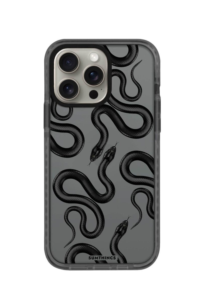 iPhone 14 Plus Snakes Procase Şeffaf Telefon Kılıfı Antrasit - SUMTHINCS