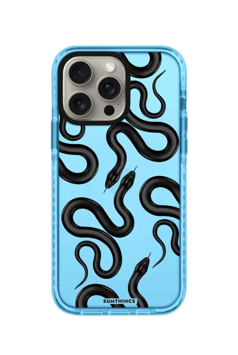 iPhone 14 Plus Snakes Procase Şeffaf Telefon Kılıfı Mavi - SUMTHINCS