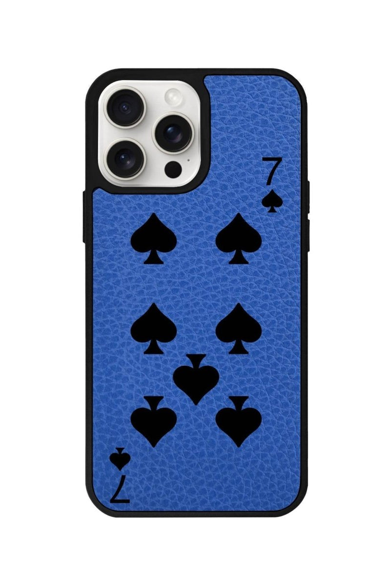 iPhone 14 Plus Spade7 Leather Vegan Deri Telefon Kılıfı Mavi - SUMTHINCS