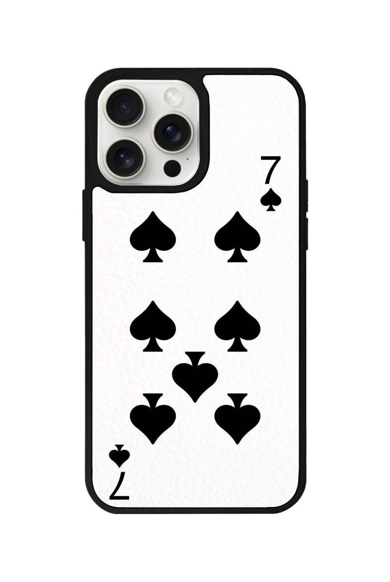 iPhone 14 Plus Spade7 Leather Vegan Deri Telefon Kılıfı Beyaz - SUMTHINCS