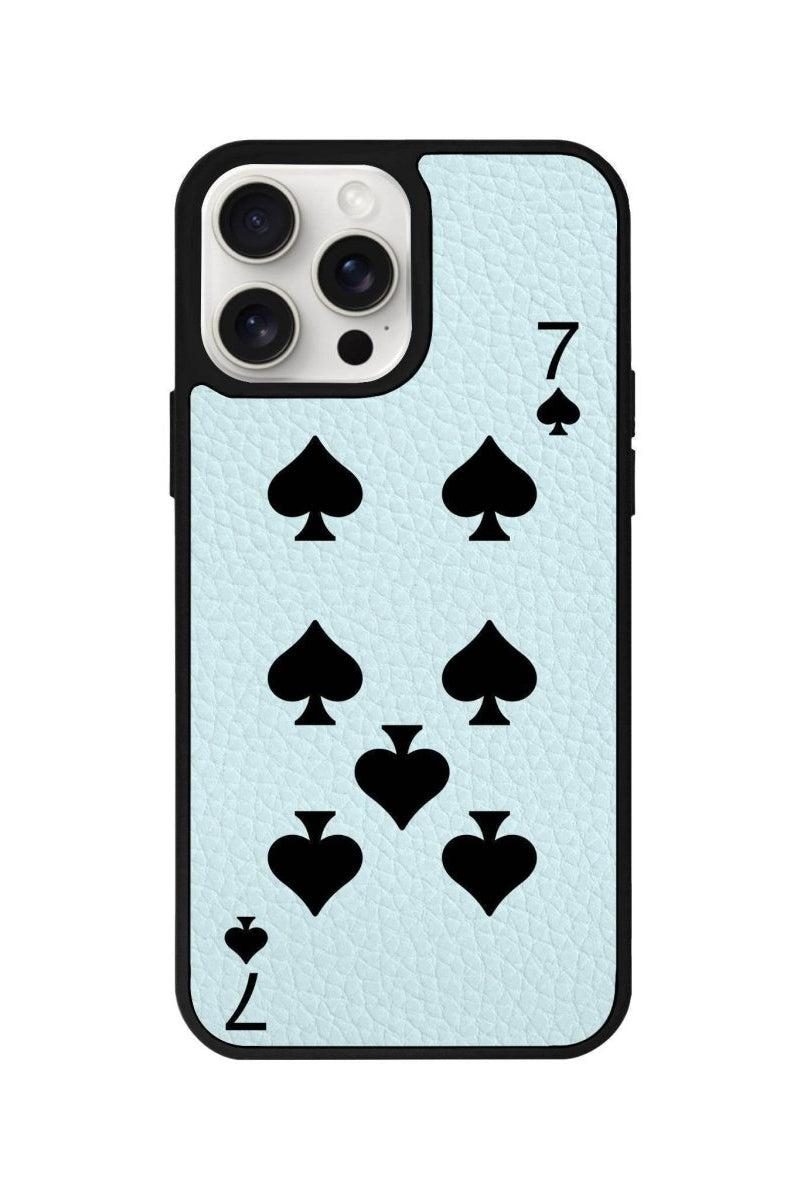 iPhone 14 Plus Spade7 Leather Vegan Deri Telefon Kılıfı Açık Mavi - SUMTHINCS