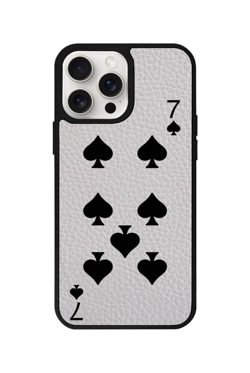 iPhone 14 Plus Spade7 Leather Vegan Deri Telefon Kılıfı Gri - SUMTHINCS