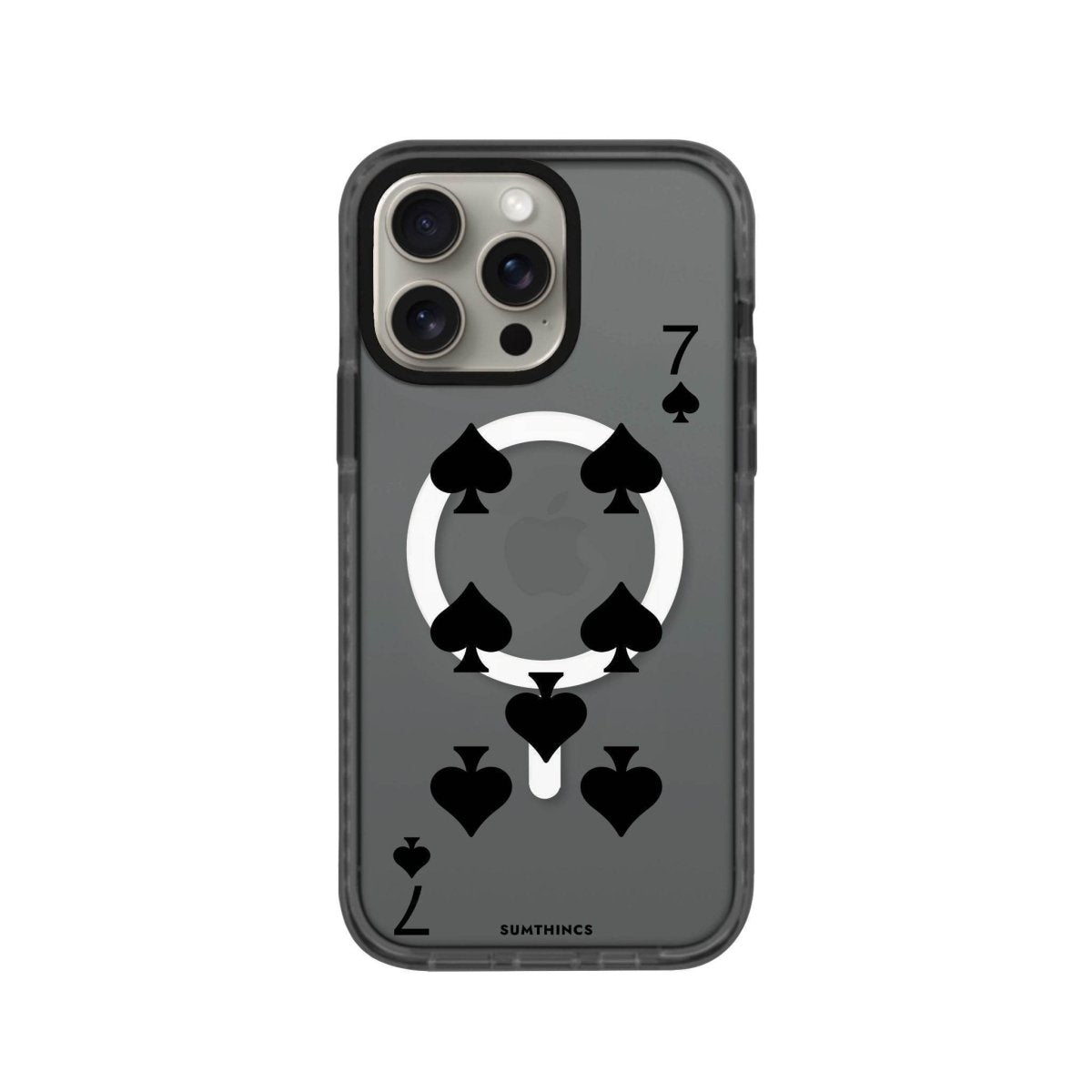 iPhone 14 Plus Spade7 Magsafe Procase Şeffaf Telefon Kılıfı Antrasit - SUMTHINCS