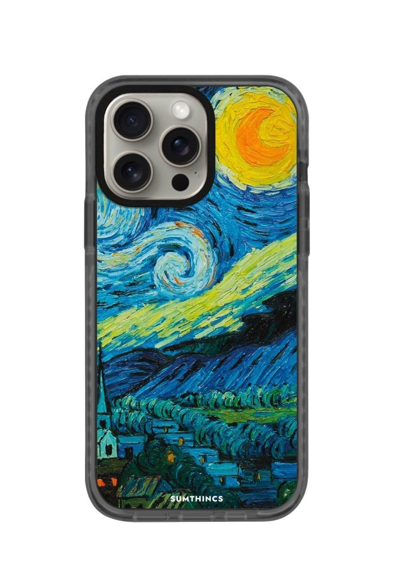 iPhone 14 Plus Starry Night Procase Şeffaf Telefon Kılıfı Antrasit - SUMTHINCS