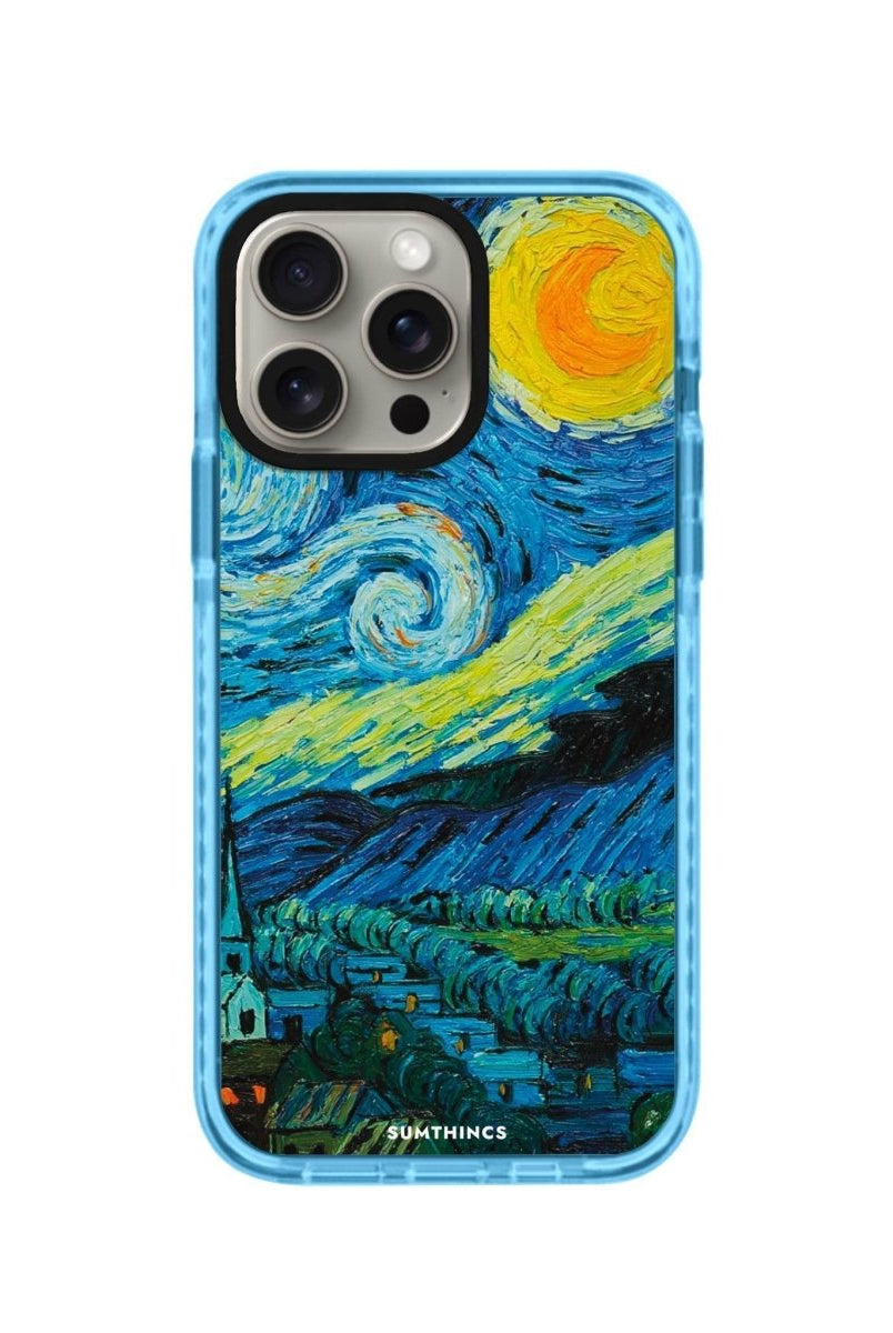 iPhone 14 Plus Starry Night Procase Şeffaf Telefon Kılıfı Mavi - SUMTHINCS