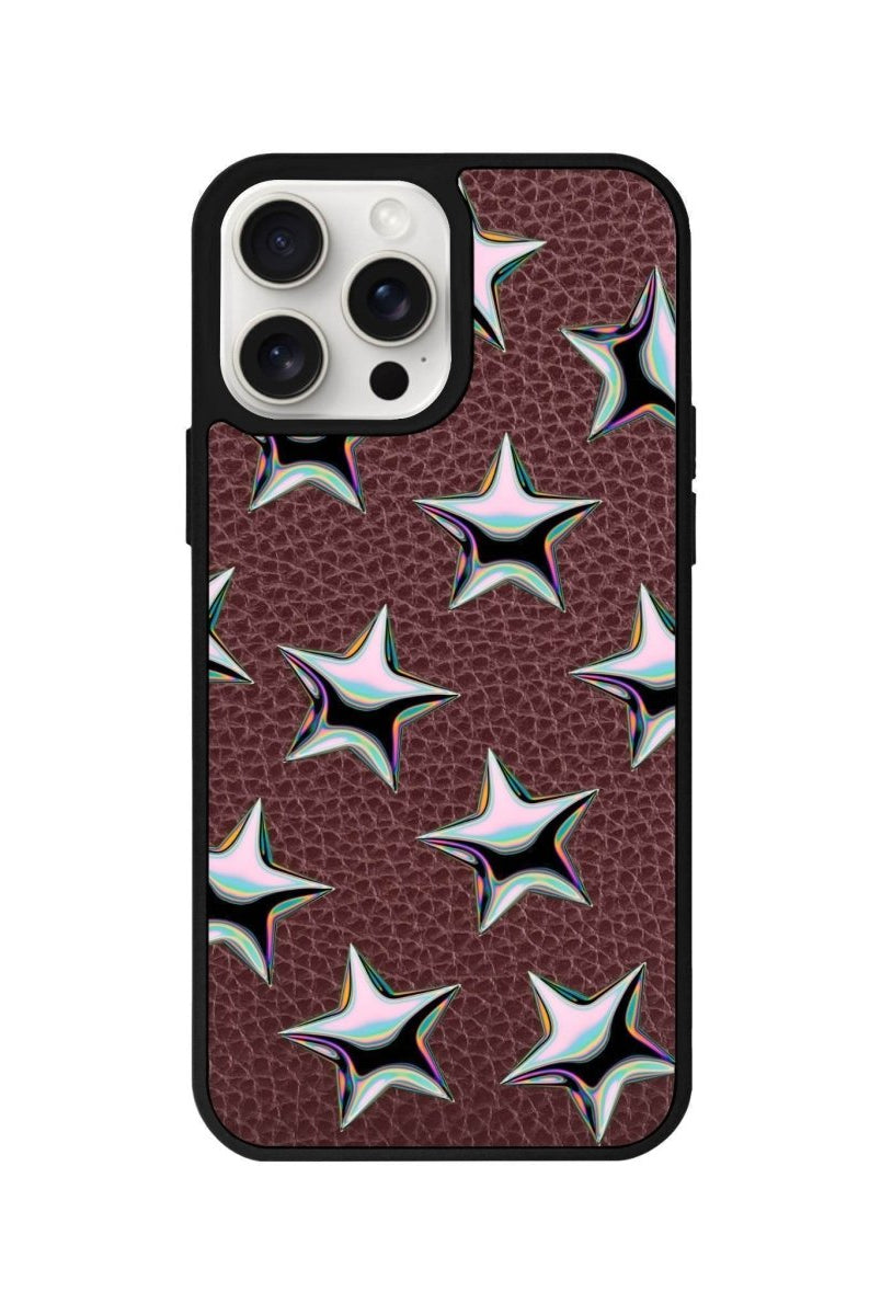iPhone 14 Plus Stars Leather Vegan Deri Telefon Kılıfı - SUMTHINCS