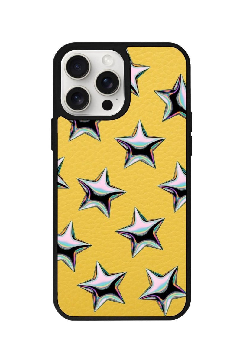 iPhone 14 Plus Stars Leather Vegan Deri Telefon Kılıfı - SUMTHINCS
