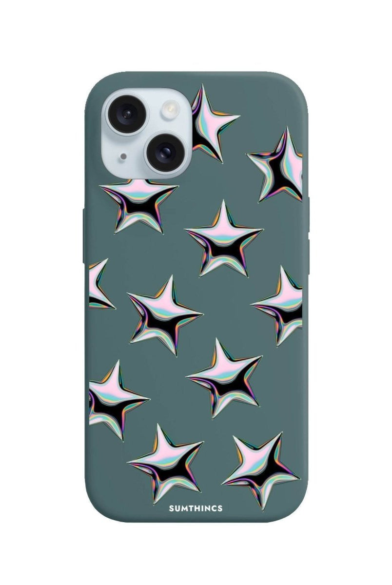 iPhone 14 Plus Stars Premium Telefon Kılıfı Kaktüs Yeşili - SUMTHINCS