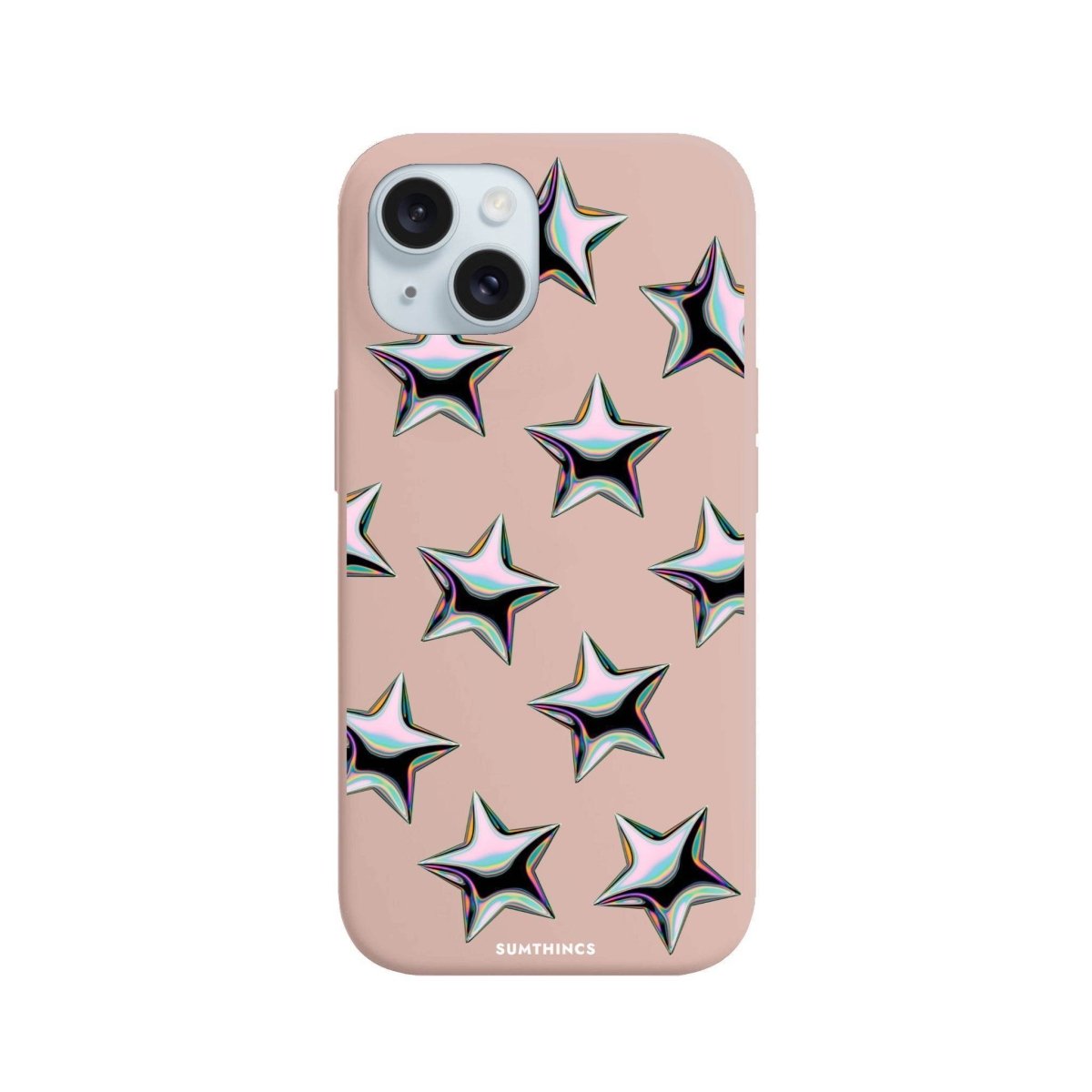 iPhone 14 Plus Stars Premium Telefon Kılıfı Bej - SUMTHINCS