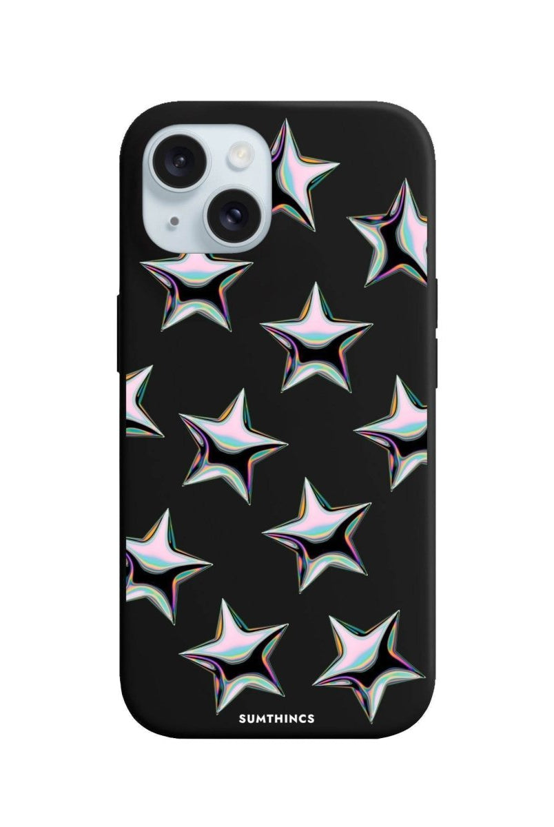 iPhone 14 Plus Stars Premium Telefon Kılıfı Siyah - SUMTHINCS