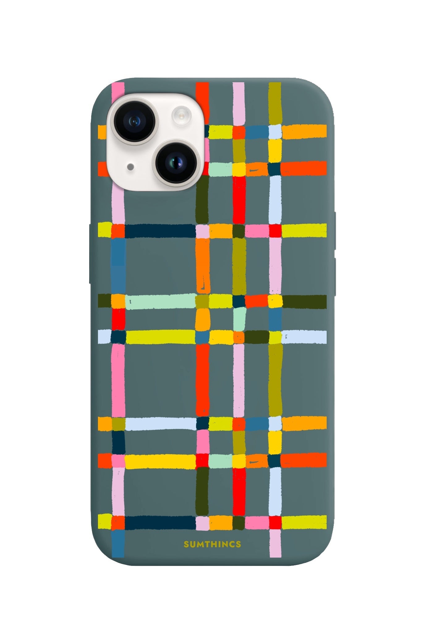 iPhone 14 Plus Sunny Stripes Premium Telefon Kılıfı Kaktüs Yeşili - SUMTHINCS