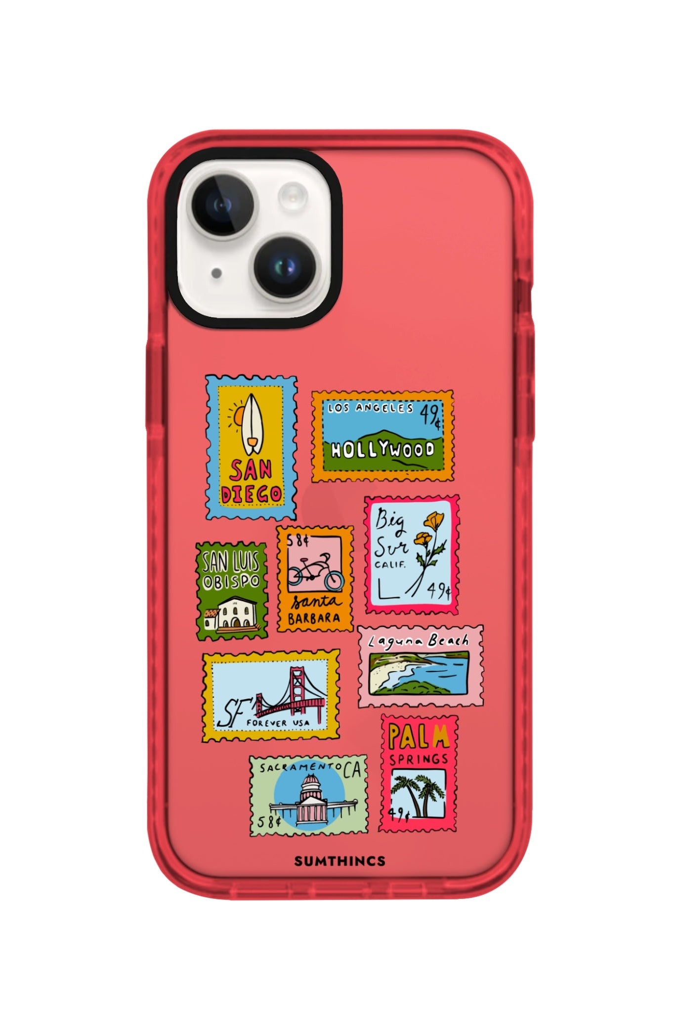 iPhone 14 Plus The Grand Tour Procase Şeffaf Telefon Kılıfı Kırmızı - SUMTHINCS