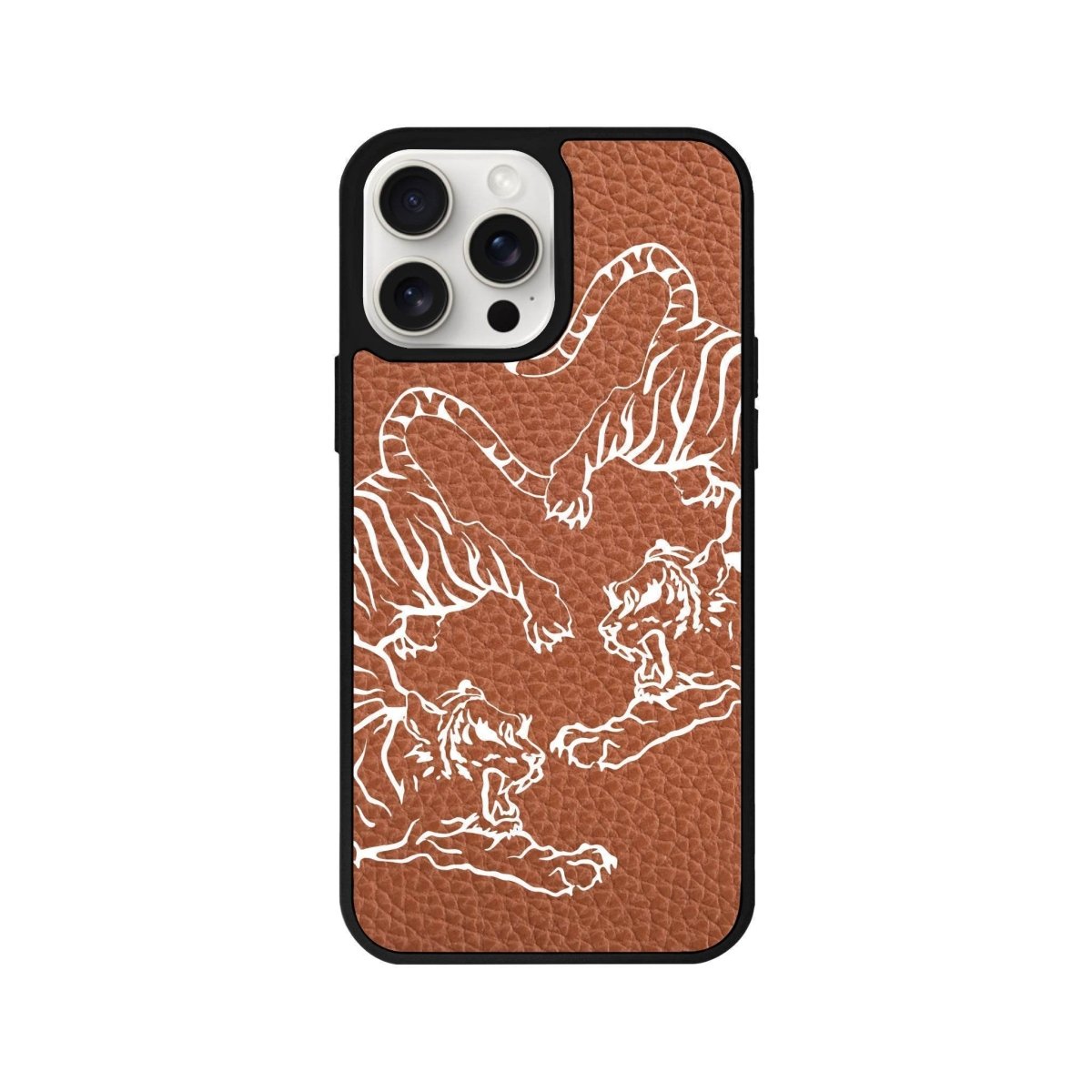 iPhone 14 Plus Tigers Leather Vegan Deri Telefon Kılıfı - SUMTHINCS