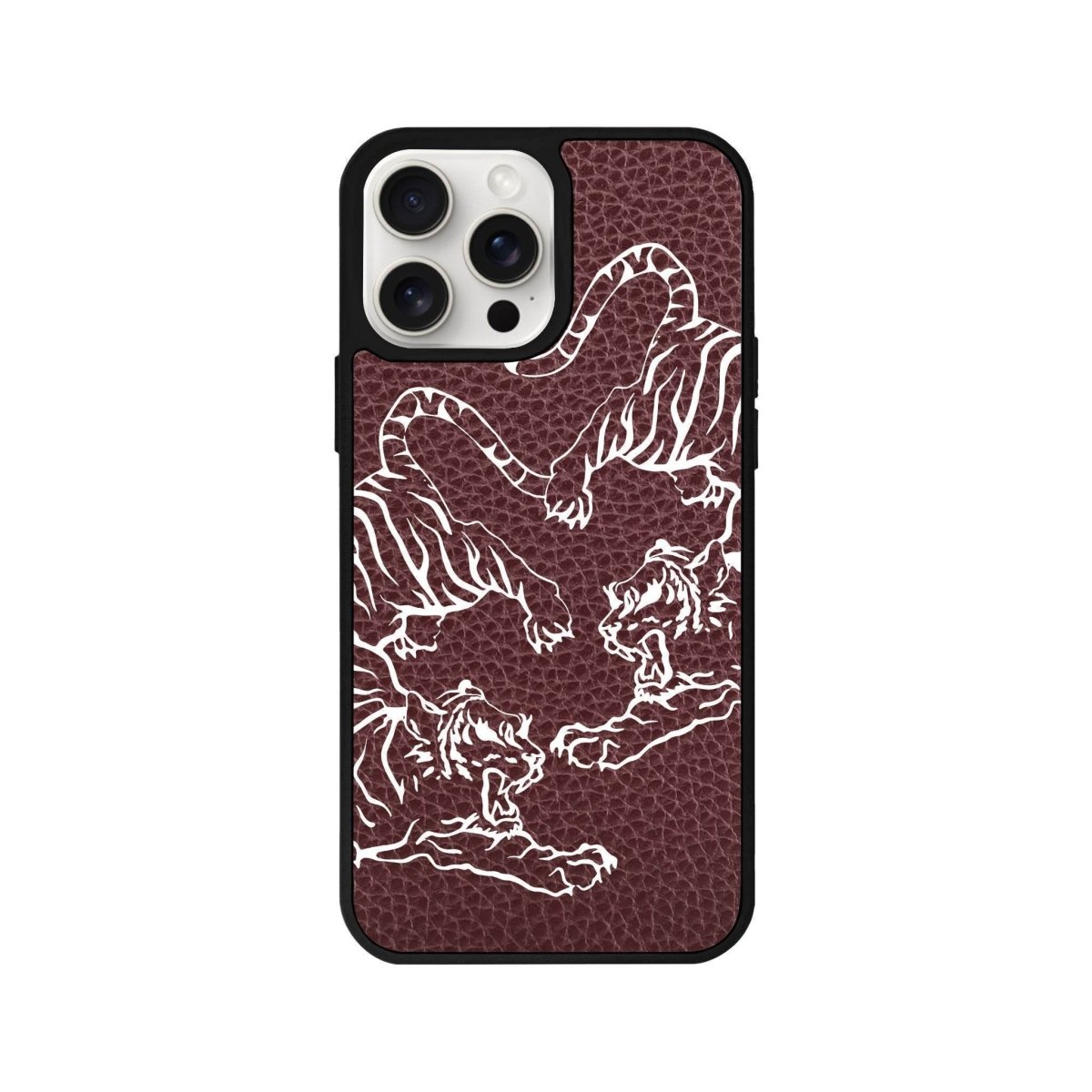iPhone 14 Plus Tigers Leather Vegan Deri Telefon Kılıfı - SUMTHINCS