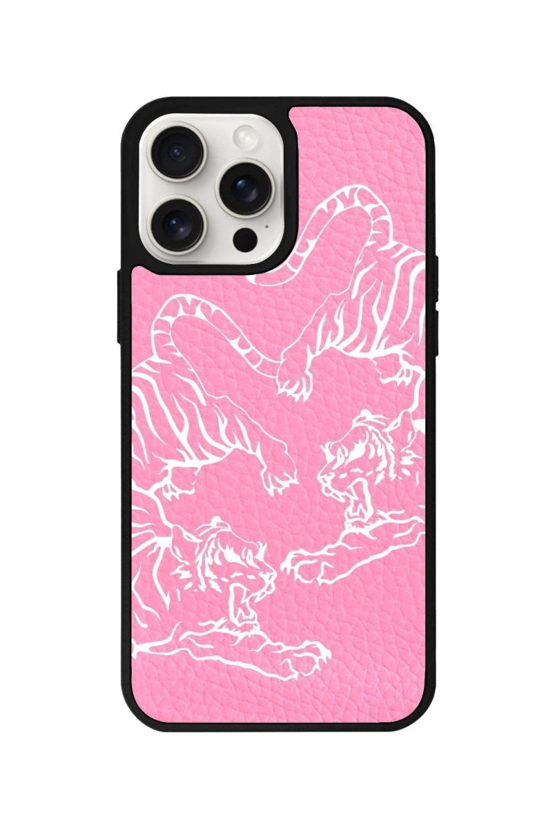 iPhone 14 Plus Tigers Leather Vegan Deri Telefon Kılıfı - SUMTHINCS