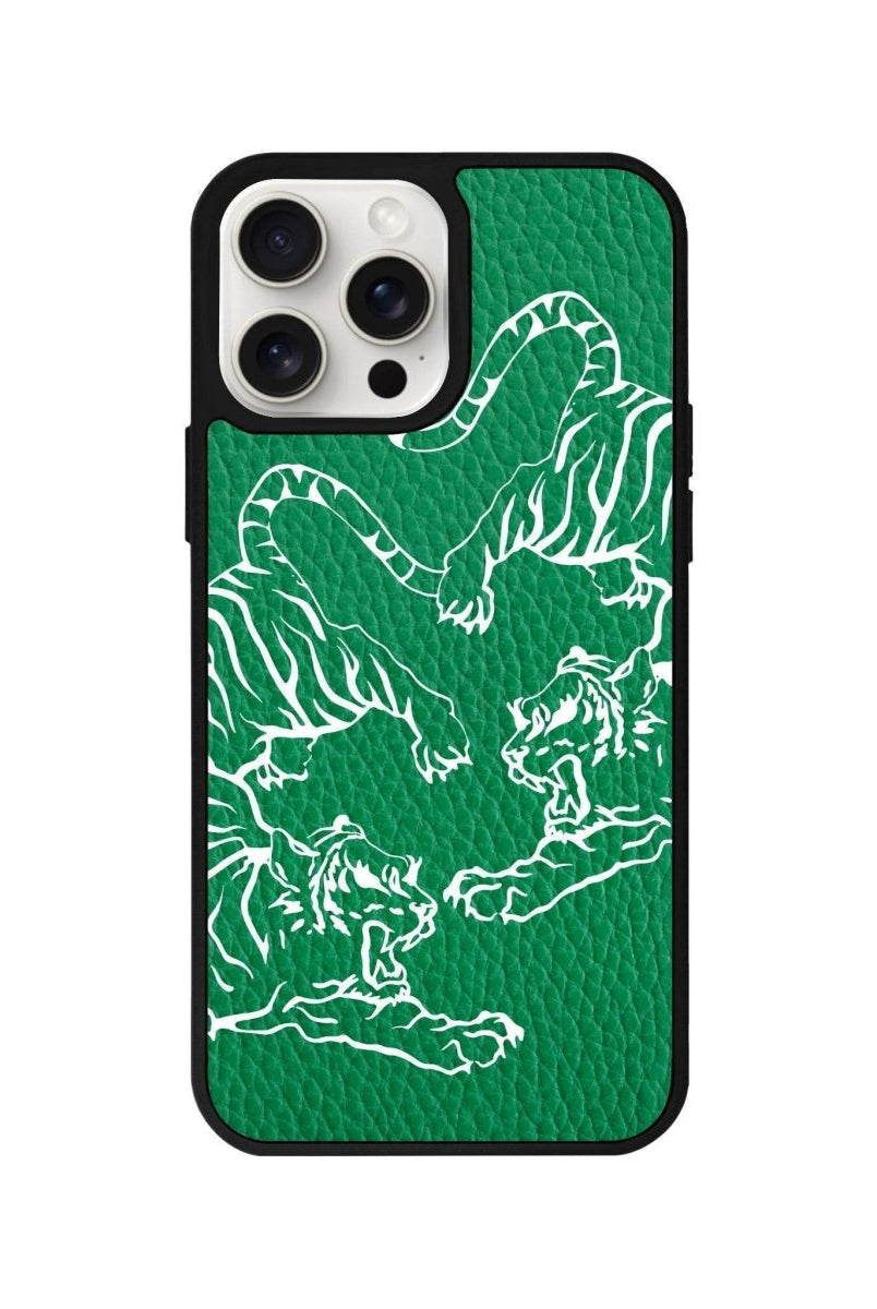 iPhone 14 Plus Tigers Leather Vegan Deri Telefon Kılıfı - SUMTHINCS