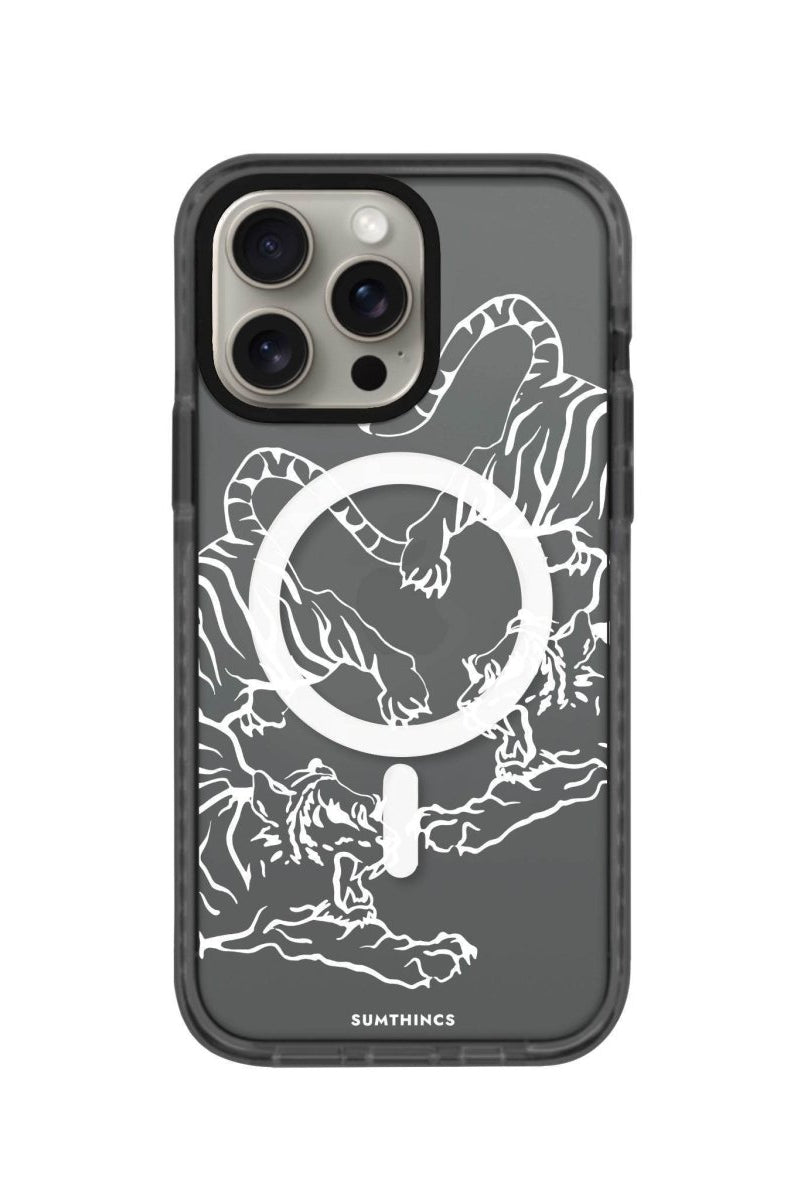 iPhone 14 Plus Tigers Magsafe Procase Şeffaf Telefon Kılıfı Antrasit - SUMTHINCS