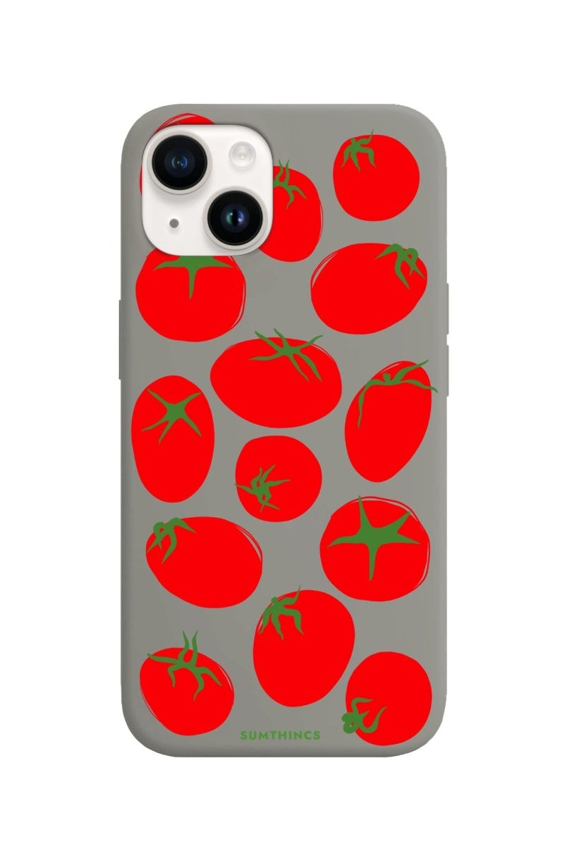 iPhone 14 Plus Tomatoes Premium Telefon Kılıfı Gri - SUMTHINCS