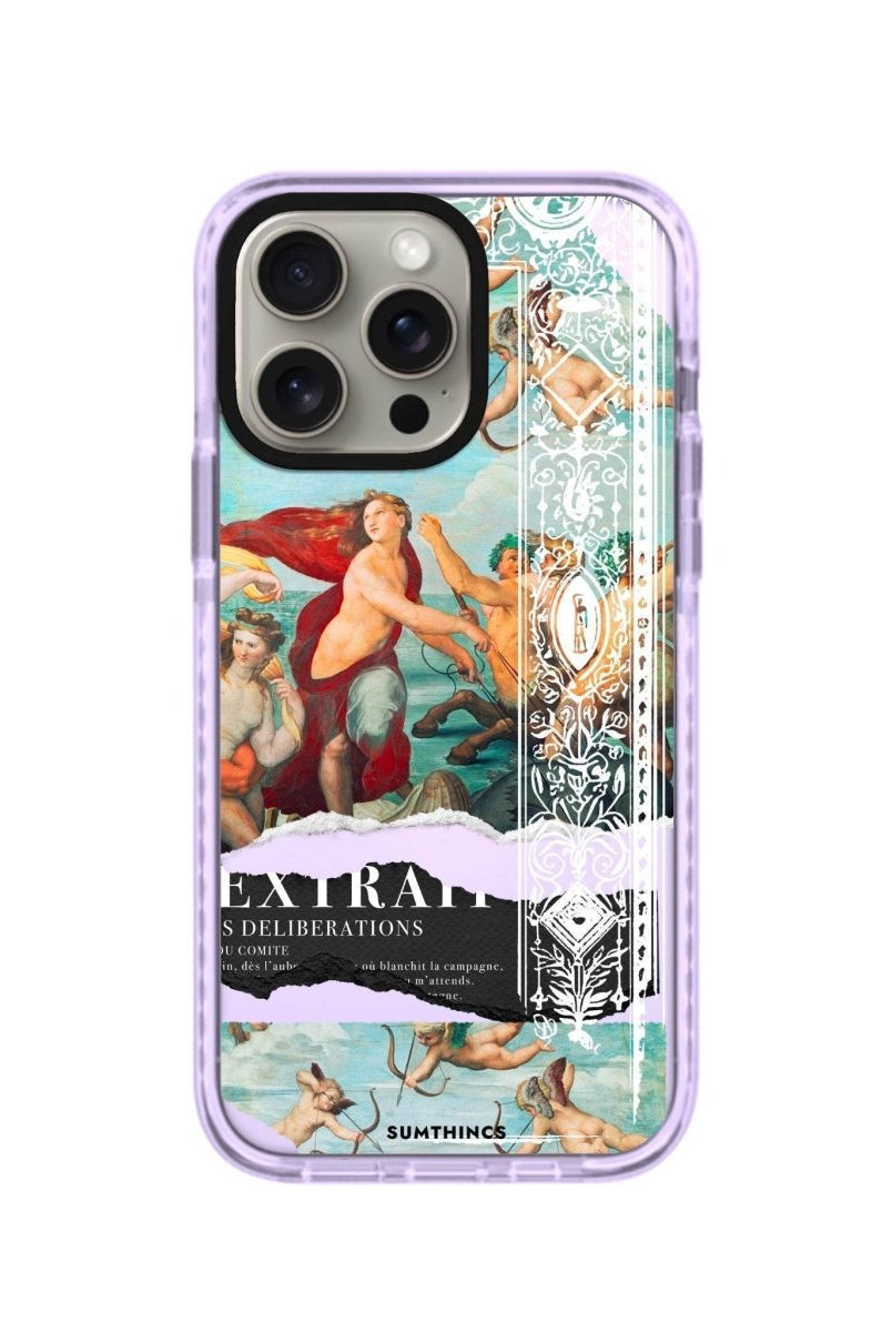 iPhone 14 Plus Triumph of Galatea Procase Şeffaf Telefon Kılıfı Lila - SUMTHINCS