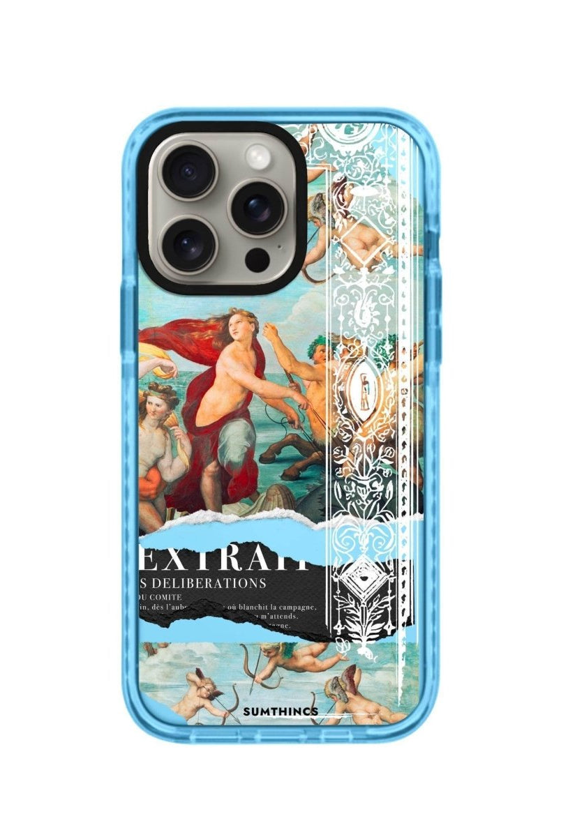 iPhone 14 Plus Triumph of Galatea Procase Şeffaf Telefon Kılıfı Mavi - SUMTHINCS