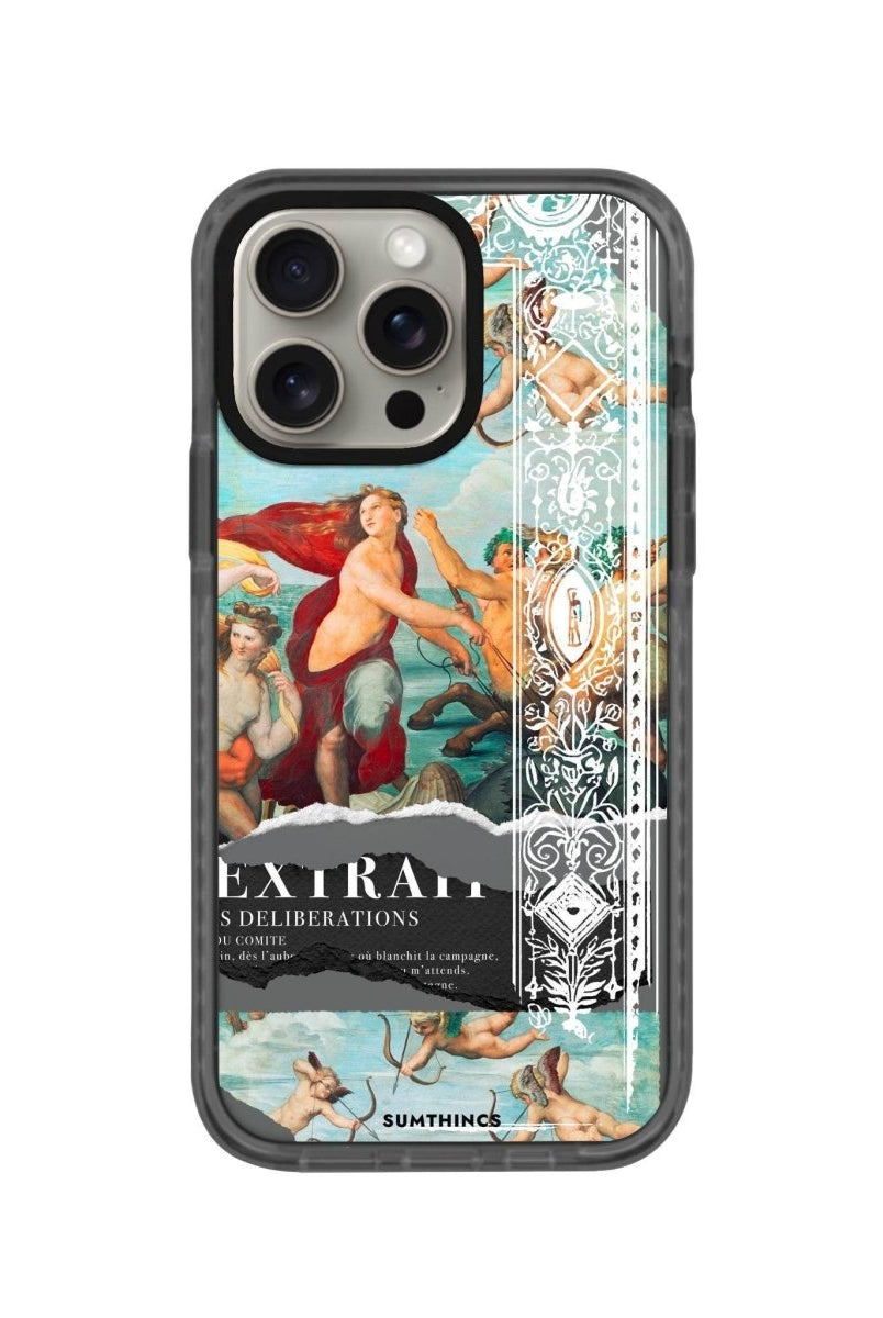 iPhone 14 Plus Triumph of Galatea Procase Şeffaf Telefon Kılıfı Antrasit - SUMTHINCS