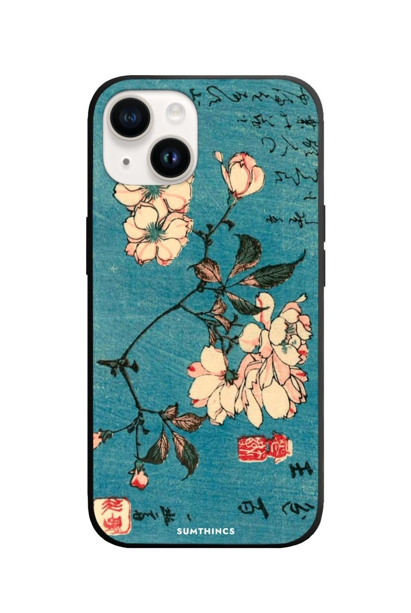 iPhone 14 Plus Vintage Sakura Premium Telefon Kılıfı - SUMTHINCS