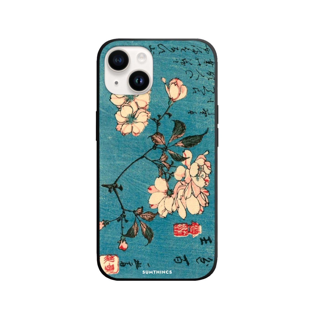 iPhone 14 Plus Vintage Sakura Premium Telefon Kılıfı - SUMTHINCS