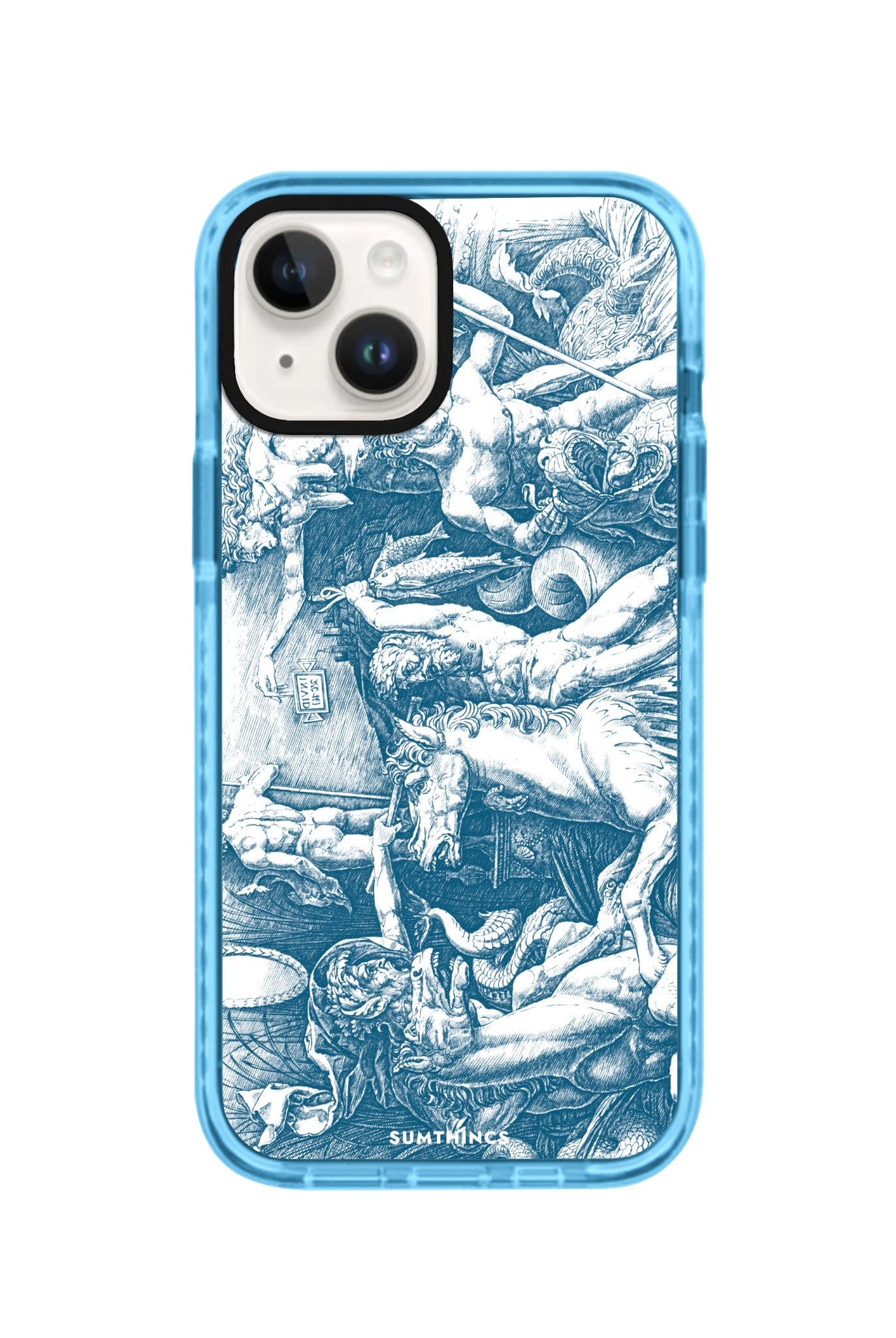 iPhone 14 Plus War of Sea Gods Procase Şeffaf Telefon Kılıfı Mavi - SUMTHINCS