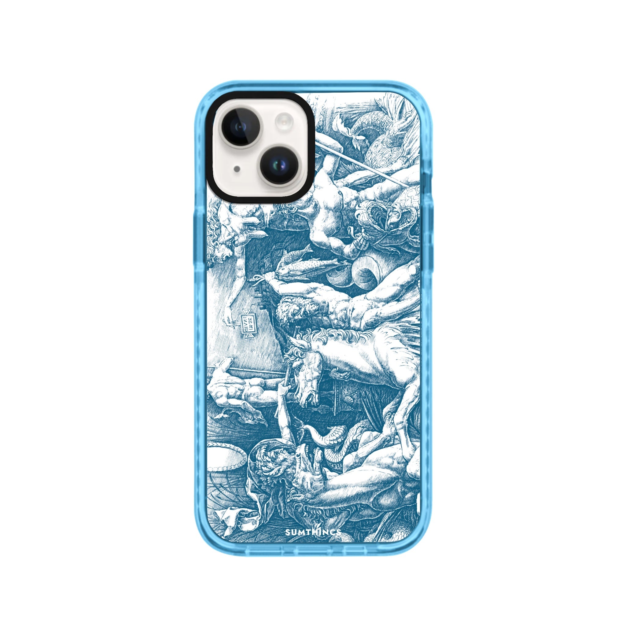 iPhone 14 Plus War of Sea Gods Procase Şeffaf Telefon Kılıfı Mavi - SUMTHINCS