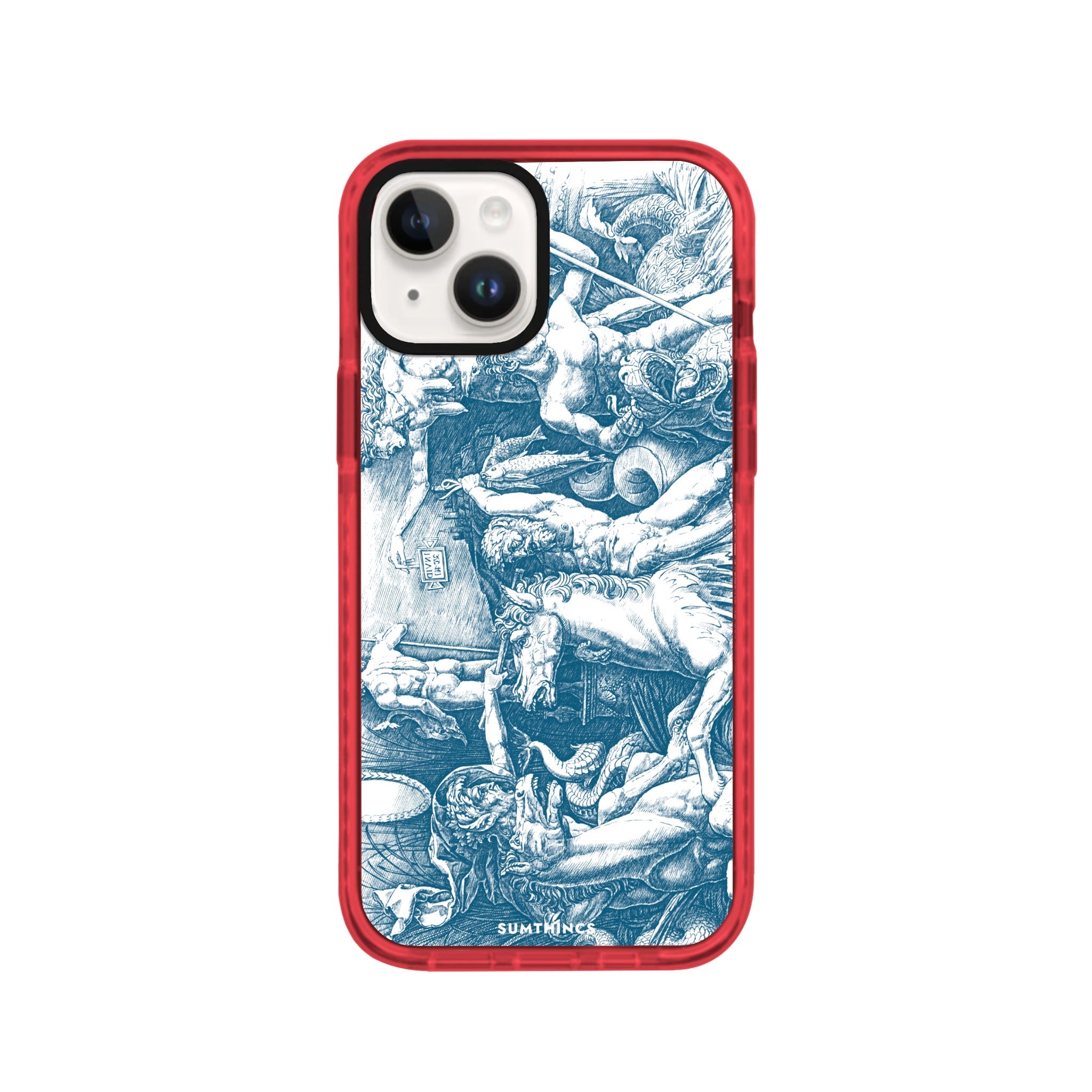 iPhone 14 Plus War of Sea Gods Procase Şeffaf Telefon Kılıfı Kırmızı - SUMTHINCS