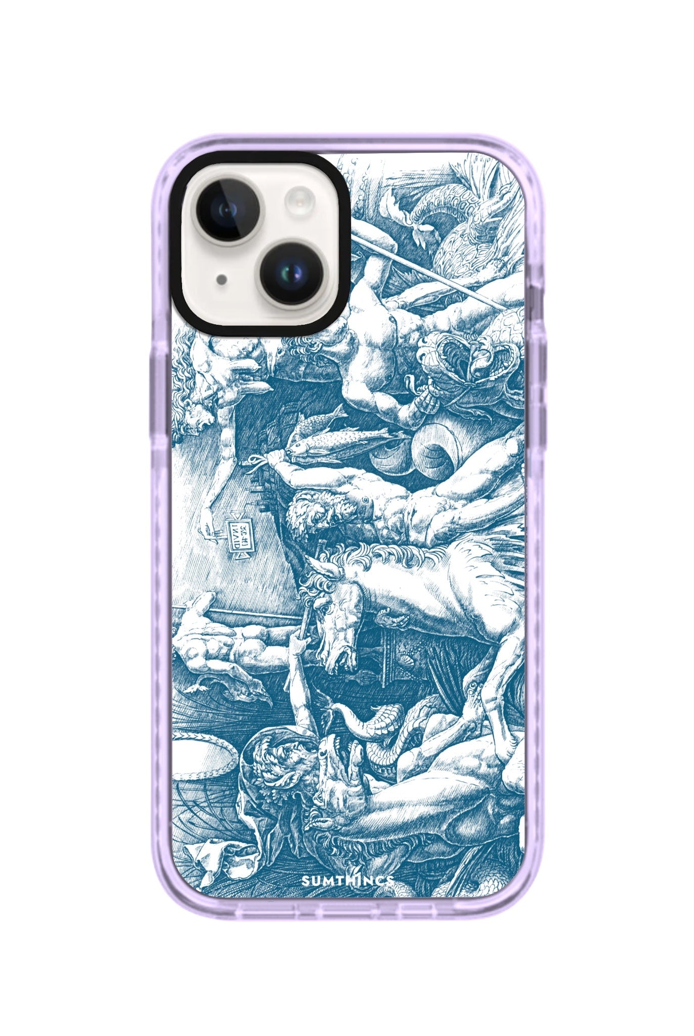 iPhone 14 Plus War of Sea Gods Procase Şeffaf Telefon Kılıfı Lila - SUMTHINCS