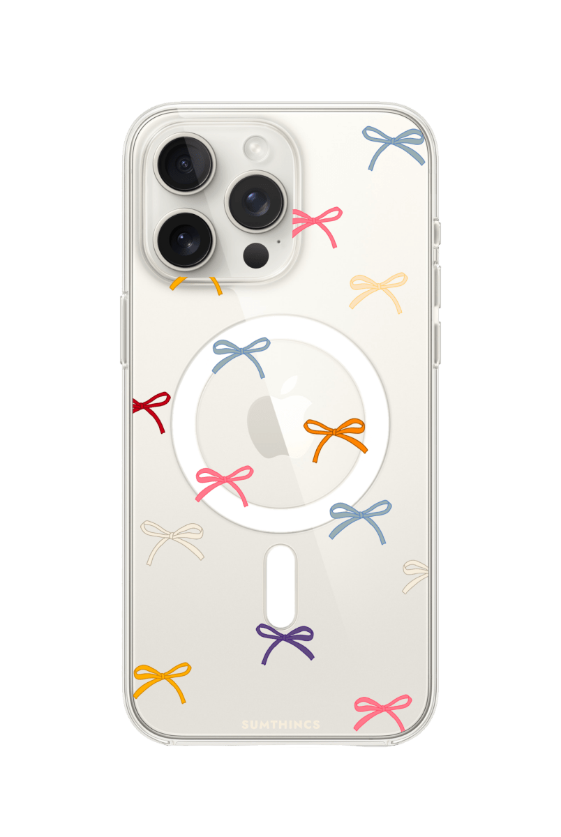 iPhone 14 Pro Little Bows Clear Magsafe Şeffaf Telefon Kılıfı - SUMTHINCS