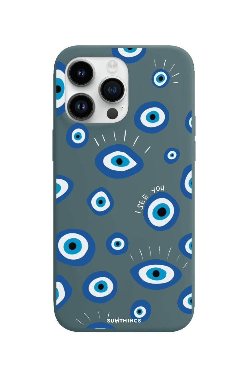 iPhone 14 Pro Max I See You Premium Telefon Kılıfı Kaktüs Yeşili - SUMTHINCS