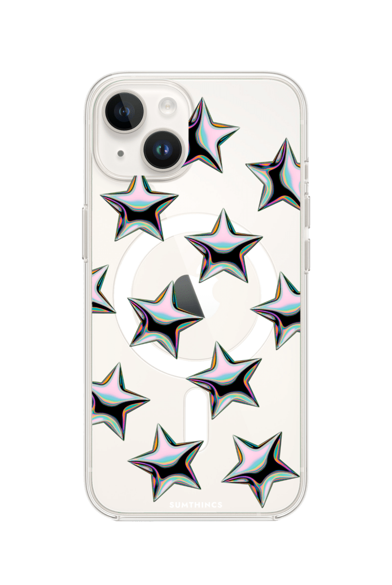 iPhone 14 Stars Clear Magsafe Şeffaf Telefon Kılıfı - SUMTHINCS