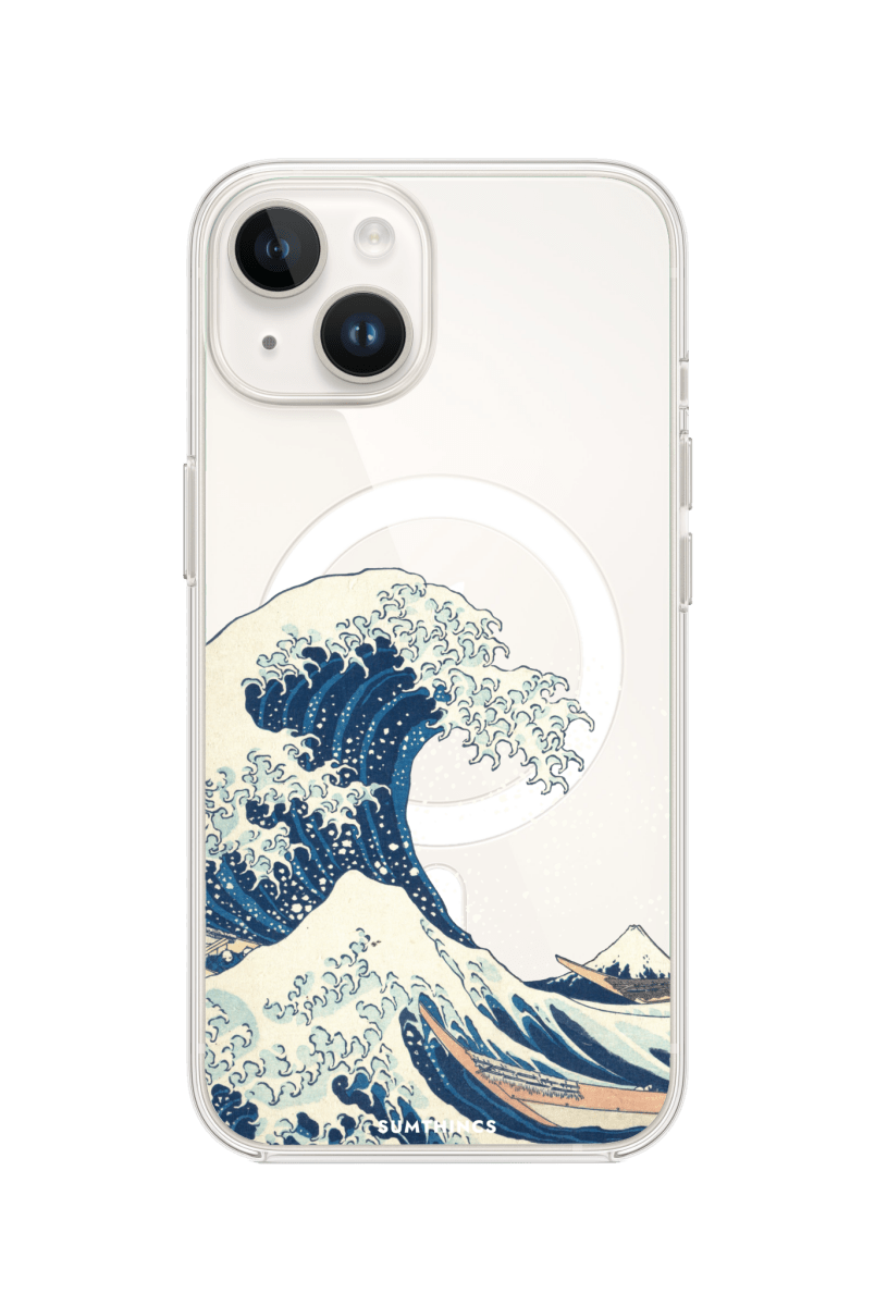 iPhone 14 Waves Clear Magsafe Şeffaf Telefon Kılıfı - SUMTHINCS