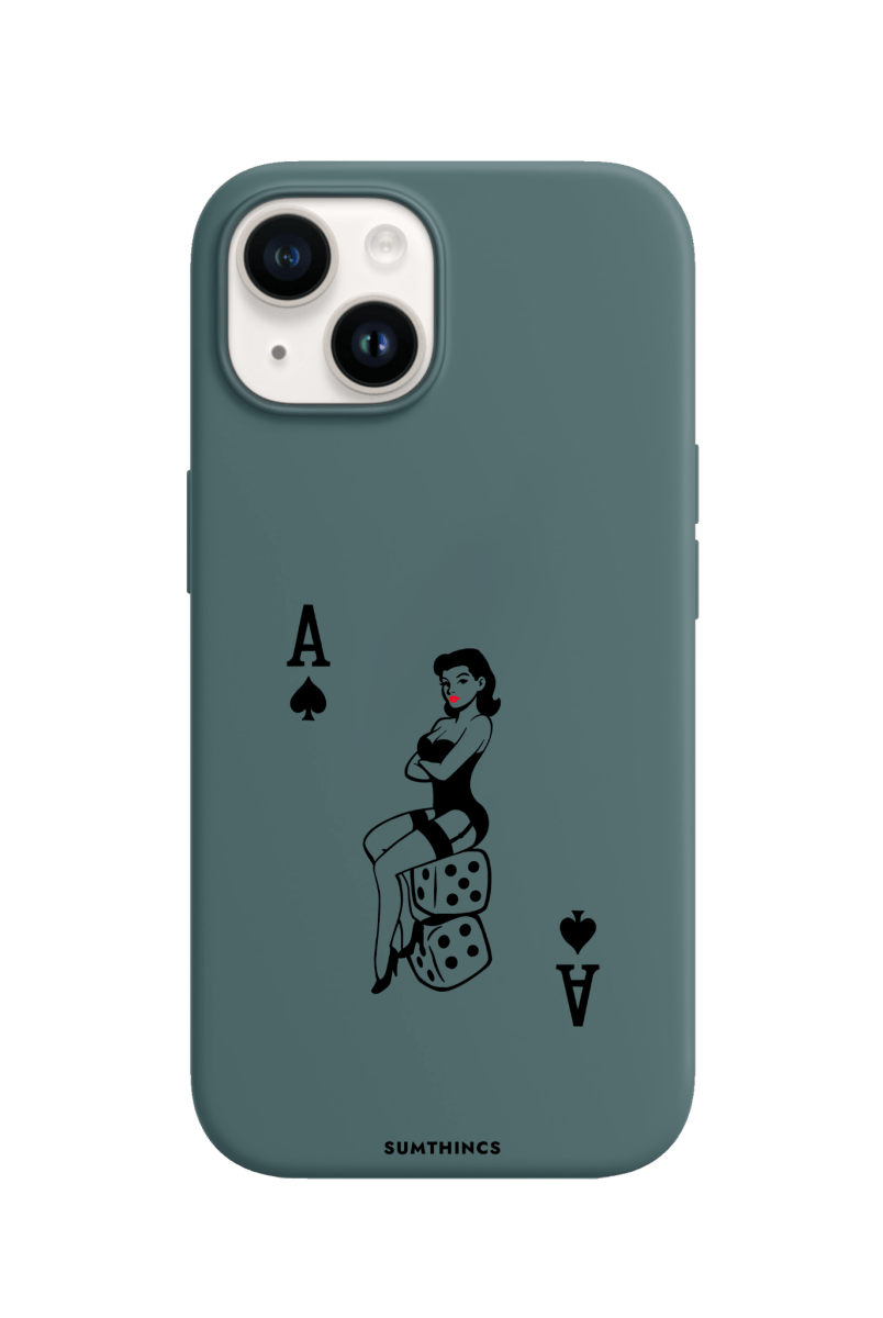 iPhone 15 Ace Queen Premium Telefon Kılıfı Kaktüs Yeşili - SUMTHINCS