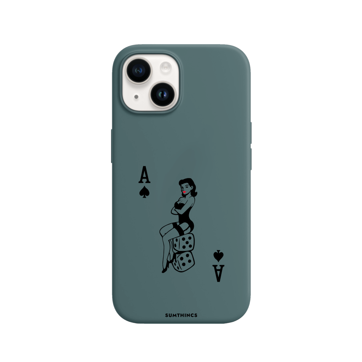 iPhone 15 Ace Queen Premium Telefon Kılıfı Kaktüs Yeşili - SUMTHINCS