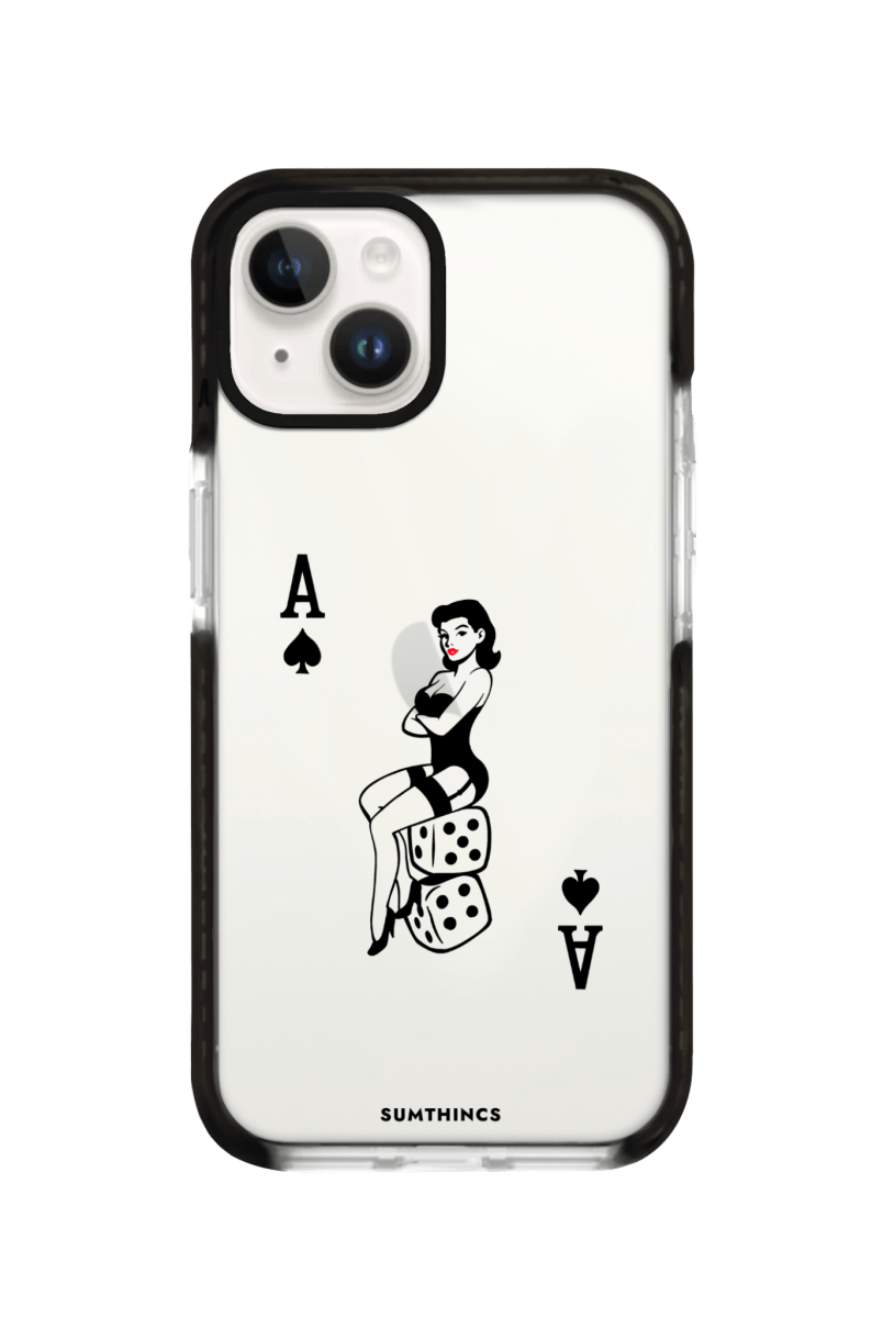 iPhone 15 Ace Queen Procase Şeffaf Telefon Kılıfı Siyah Şeffaf - SUMTHINCS