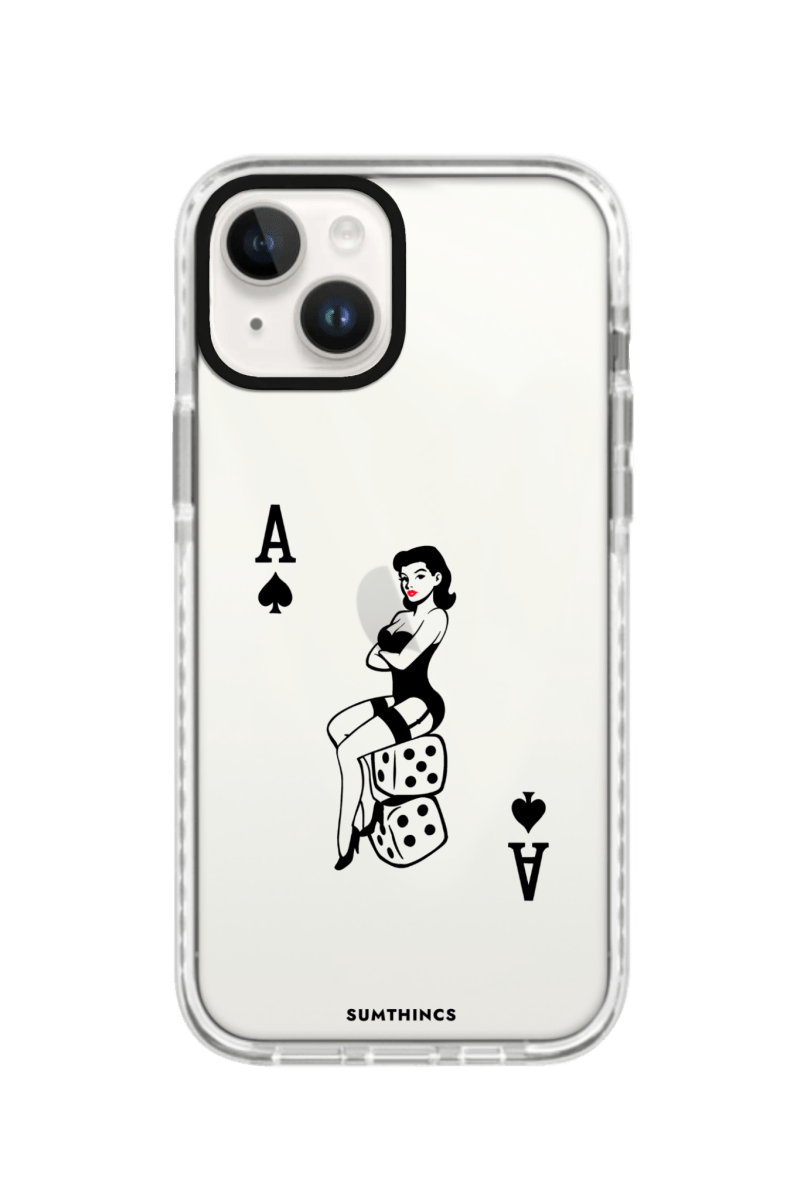 iPhone 15 Ace Queen Procase Şeffaf Telefon Kılıfı Beyaz Şeffaf - SUMTHINCS