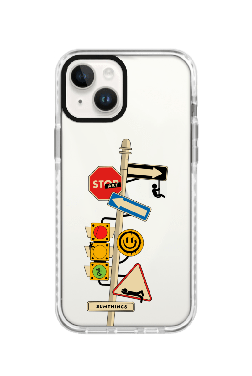 iPhone 15 Crossroad Procase Şeffaf Telefon Kılıfı Beyaz Şeffaf - SUMTHINCS