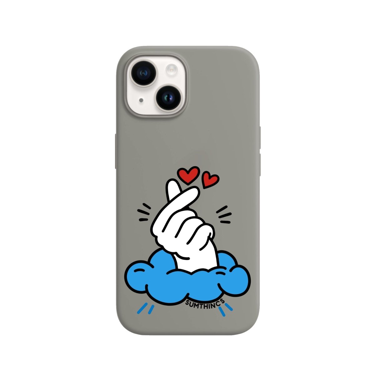 iPhone 15 Crush Premium Telefon Kılıfı Gri - SUMTHINCS